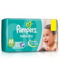 Pampers Baby Dry Diapers Medium – 20 Pieces